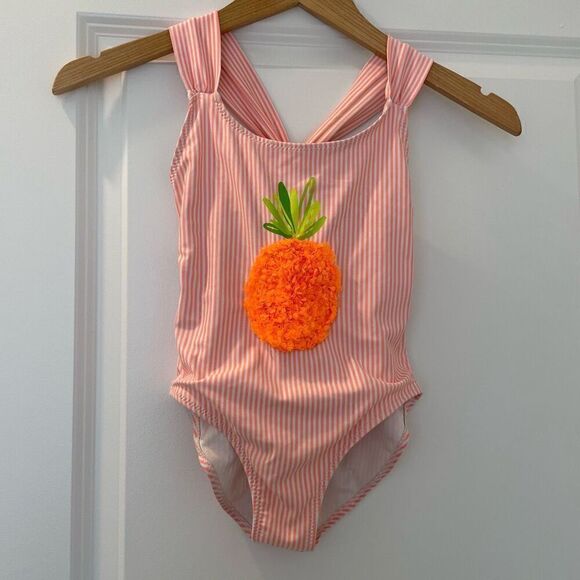 MAYORAL Toddler Girls' 3D Pineapple Swimsuit Size 8 - Picture 2 of 6